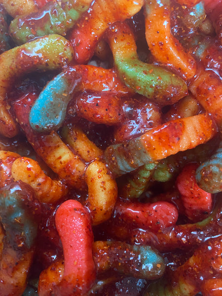 S L Spicy Gummy Worms